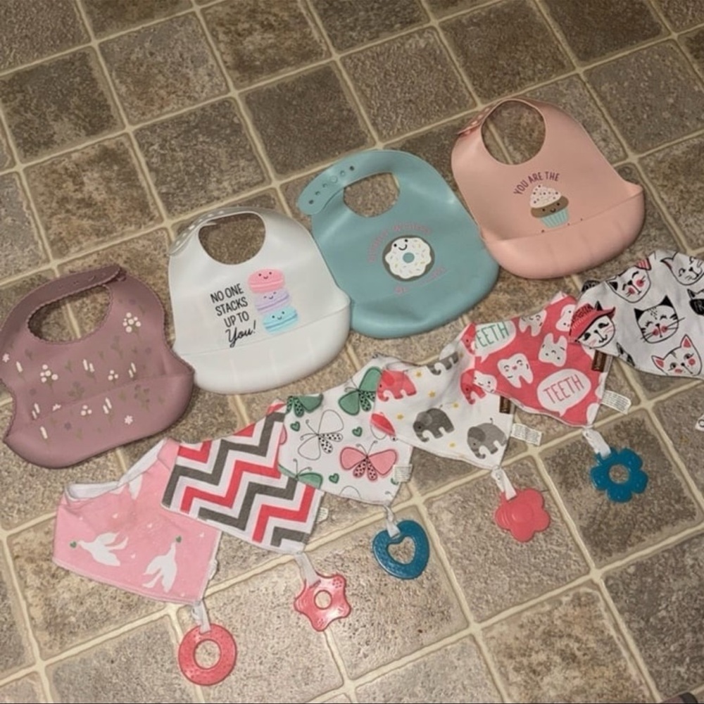 Baby Girl Bibs Bundle
